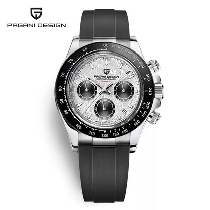 Men Watches Quartz Business Watch Men Watches Top Brand Luxury Watch Men Chronograph VK63 Reloj Hombre Silver White, China