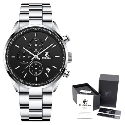 Men Top Brand Luxury Fashion Business Quartz Men Wristwatch Stainless Steel Waterproof Sports Clock
