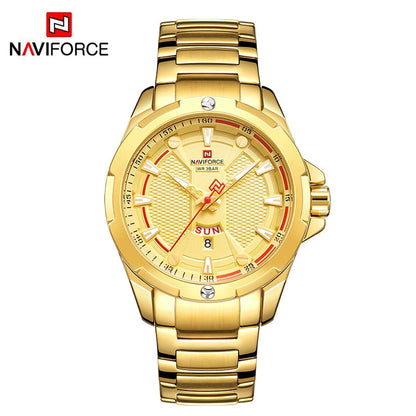 Luxury Gold Watch Men New Military Sport Quartz Wristwatch Casual Clock Stainless Steel Waterproof Watches
