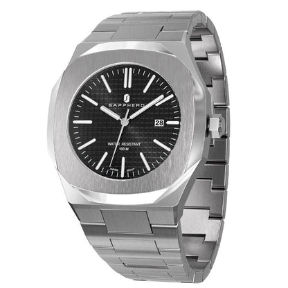 Men Watch 100M Waterproof Stainless Steel Quartz Movement Casual Business Style Wristwatch Luxury Elegant