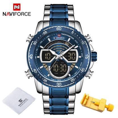 Men Watches Luxury Original Quartz Digital Analog Sport Wrist Watch for Men Waterproof Stainless Steel Clock SBE