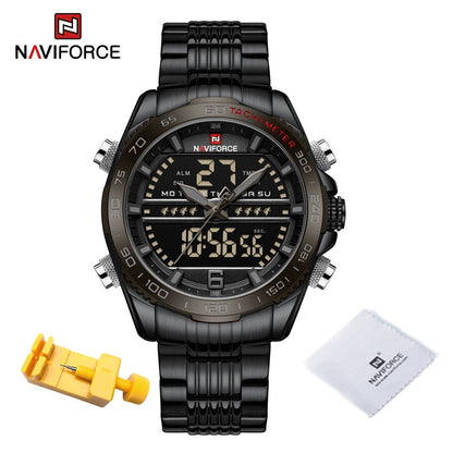 Digital Sport Watch For Men Steel Waterproof Chronograph Clock Fashion Luminous Quartz Wrist watches