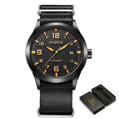 New Men Ochstin Automatic Mechanical Watch Luxury Casual Dress Military Outdoor Sports Army Mens Wristwatches Waterproof Male Clock