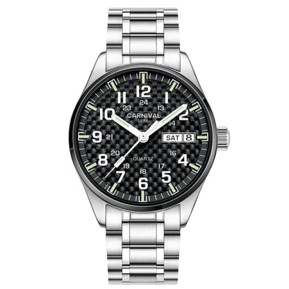 Luxury Brand Watch Men Quartz Watches Luminous Hands Waterproof Solid Stainless Steel Men Clock Relogio Masculino