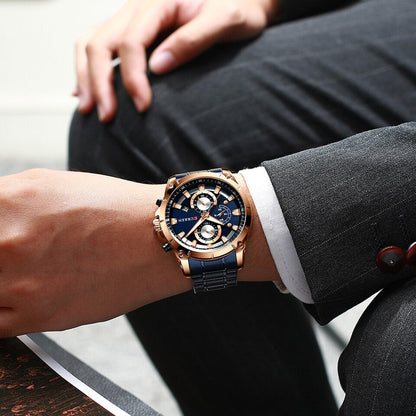 Gold Watches Men Luxury Top Brand CURREN Quartz Wristwatch Fashion Sport and Causal Business Watch Male Clock Reloj Hombres