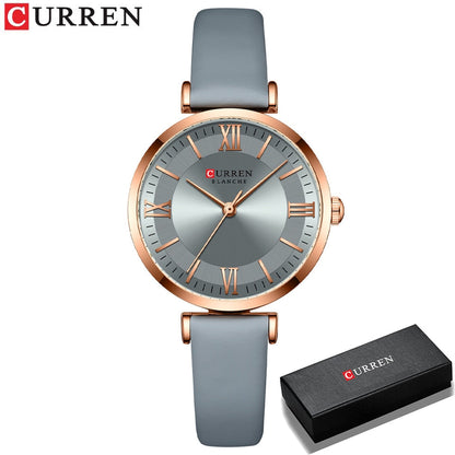 Women Quartz Leather Wristwatches Fashionable Classic Clock Montre femme