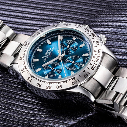 New Watch For Men Luxury Stainless Steel Chronograph Sport Wristwatch Business Luminous Dive male Clock