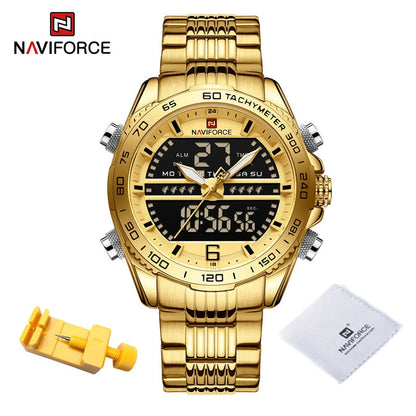 Digital Sport Watch For Men Steel Waterproof Chronograph Clock Fashion Luminous Quartz Wrist watches