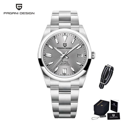 New Men Pagani Design Automatic Watch Stainless Steel Simple Mechanical Wrist watch Japanese Sports Luxury Sapphire Glass Clock