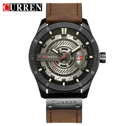 New Men Military Sports Watches Men Quartz Date Clock Man Casual Leather Wrist Watch Relogio Masculino