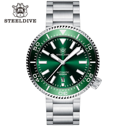 New Men SD1976 Steel Dive NH35A Watch Japan Automatic Movement Stainless Steel Sapphire 1000m Dive Watch Men OEM