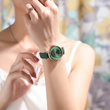Women Quartz Leather Wristwatches Fashionable Classic Clock Montre femme