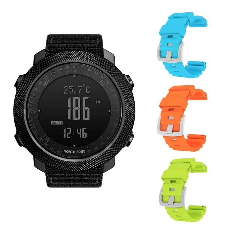 New Men Sport Digital watch Hours Running Swimming Military Army watches Altimeter Barometer Compass waterproof 50m