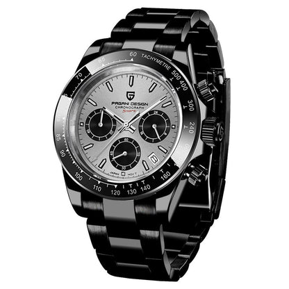 Men Watches Quartz Business Watch Men Watches Top Brand Luxury Watch Men Chronograph VK63 Reloj Hombre Black Gray, China