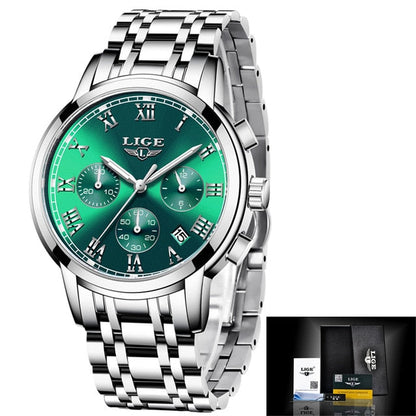New Fashion Women Watches LIGE Top Brand Ladies Luxury Creative Steel Women Bracelet Watches Female Quartz Waterproof Watch Gift