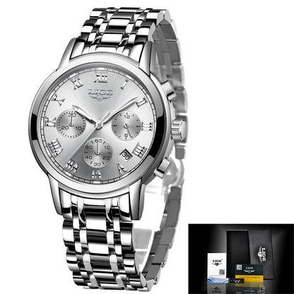 New Fashion Women Watches LIGE Top Brand Ladies Luxury Creative Steel Women Bracelet Watches Female Quartz Waterproof Watch Gift