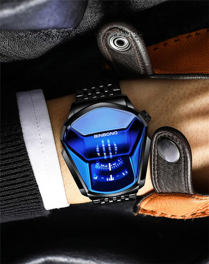 Top Brand Luxury Men Sport Waterproof Watch 3D Glass Quartz Watches Man Clock Wristwatch Casual Chronograph