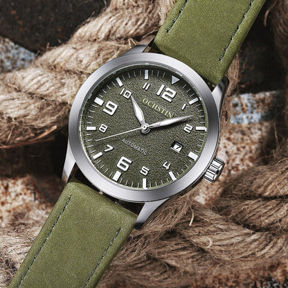 New Men Ochstin Automatic Mechanical Watch Luxury Casual Dress Military Outdoor Sports Army Mens Wristwatches Waterproof Male Clock