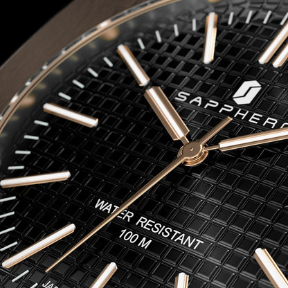 Men Watch 100M Waterproof Stainless Steel Quartz Movement Casual Business Style Wristwatch Luxury Elegant