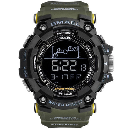 New Men Watch Military Waterproof Sport WristWatch Digital Stopwatches For Men 1802 Military Electronic Watches Male Clock