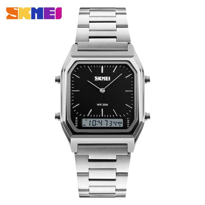 SKMEI New Sport Watch For Man Fashion Casual Quartz Wristwatches Digital Chronograph Back Light Waterproof Watch Dual Time 1220