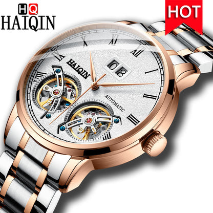 New Luxury Waterproof Fashion Automatic Mechanical Gold Military Watch Men Montre Homme