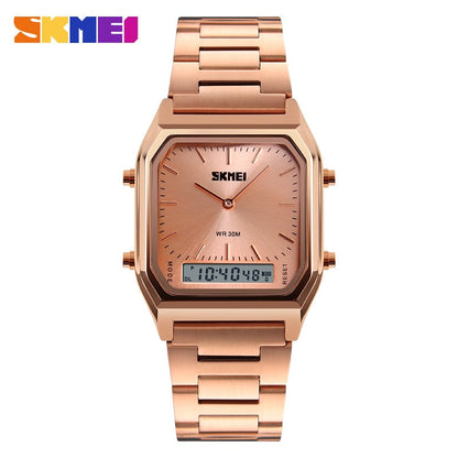 SKMEI New Sport Watch For Man Fashion Casual Quartz Wristwatches Digital Chronograph Back Light Waterproof Watch Dual Time 1220
