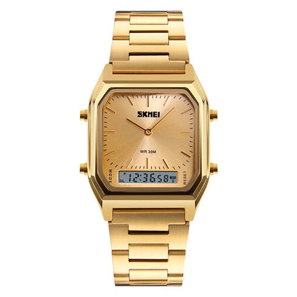SKMEI New Sport Watch For Man Fashion Casual Quartz Wristwatches Digital Chronograph Back Light Waterproof Watch Dual Time 1220