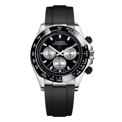 New Watch For Men Luxury Stainless Steel Chronograph Sport Wristwatch Business Luminous Dive male Clock