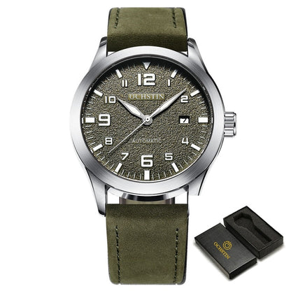 New Men Ochstin Automatic Mechanical Watch Luxury Casual Dress Military Outdoor Sports Army Mens Wristwatches Waterproof Male Clock