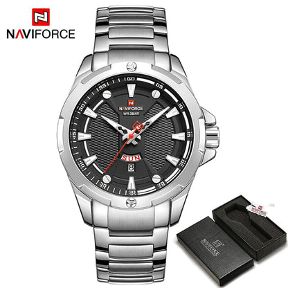 Luxury Gold Watch Men New Military Sport Quartz Wristwatch Casual Clock Stainless Steel Waterproof Watches SB BOX