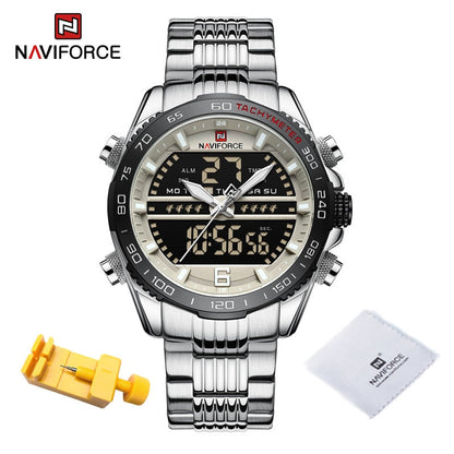 Digital Sport Watch For Men Steel Waterproof Chronograph Clock Fashion Luminous Quartz Wrist watches