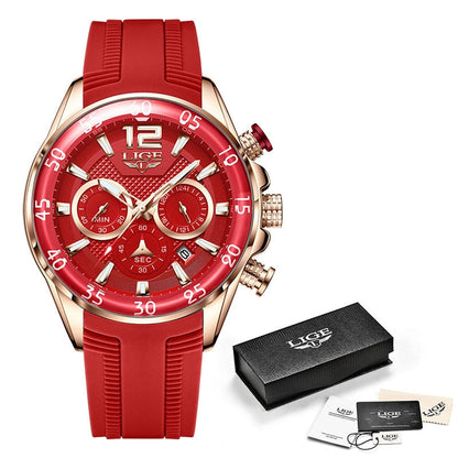 LIGE Fashion Men Watches Sport Quartz Watch Man Brand Luxury Wrist watches Chronograph Waterproof Casual Clock Montre Homme
