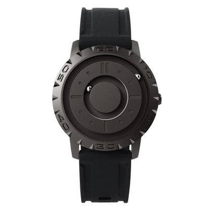EUTOUR Quartz Watch Magnetic Ball Pointer Metal Multinational Blind Touch Watch Men Fashion Rubber Sports Male Canvas Strap