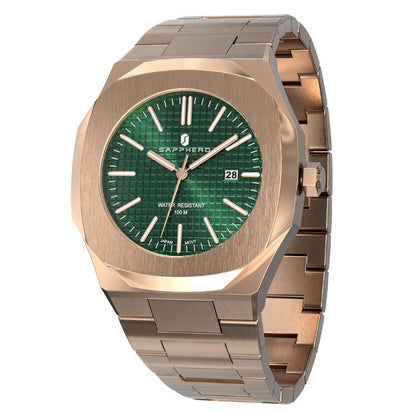 Men Watch 100M Waterproof Stainless Steel Quartz Movement Casual Business Style Wristwatch Luxury Elegant