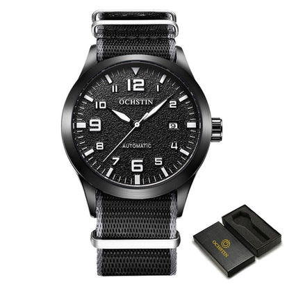 New Men Ochstin Automatic Mechanical Watch Luxury Casual Dress Military Outdoor Sports Army Mens Wristwatches Waterproof Male Clock