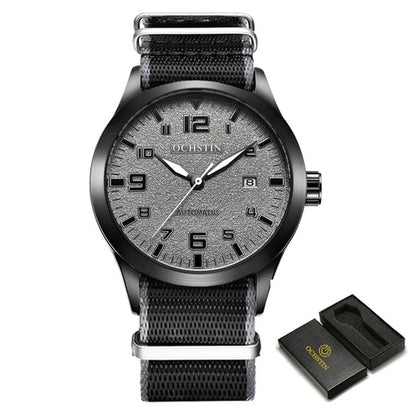 New Men Ochstin Automatic Mechanical Watch Luxury Casual Dress Military Outdoor Sports Army Mens Wristwatches Waterproof Male Clock