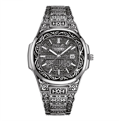Quartz Watch Men Brand luxury Retro golden stainless steel watch men gold mens watch reloj hombre