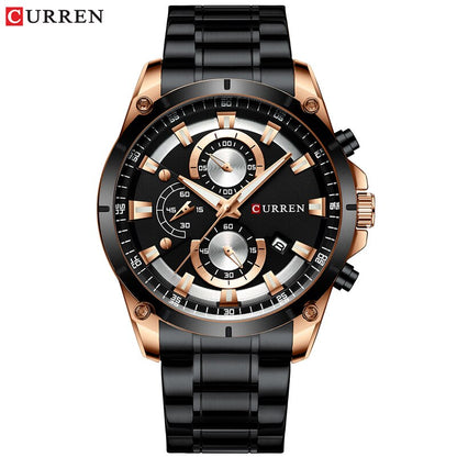 Gold Watches Men Luxury Top Brand CURREN Quartz Wristwatch Fashion Sport and Causal Business Watch Male Clock Reloj Hombres
