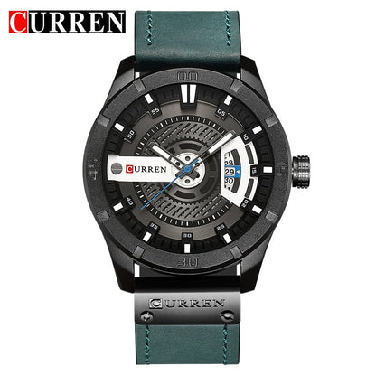 New Men Military Sports Watches Men Quartz Date Clock Man Casual Leather Wrist Watch Relogio Masculino