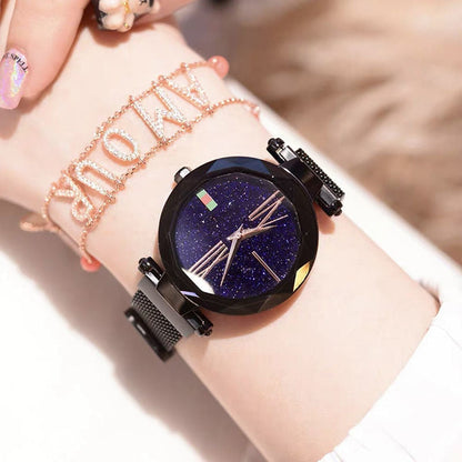 Brand Women Watches Fashion Square Ladies Quartz Watch Bracelet Set Green Dial Simple Rose Gold Mesh Luxury Women Watches
