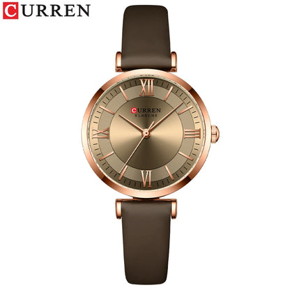 Women Quartz Leather Wristwatches Fashionable Classic Clock Montre femme