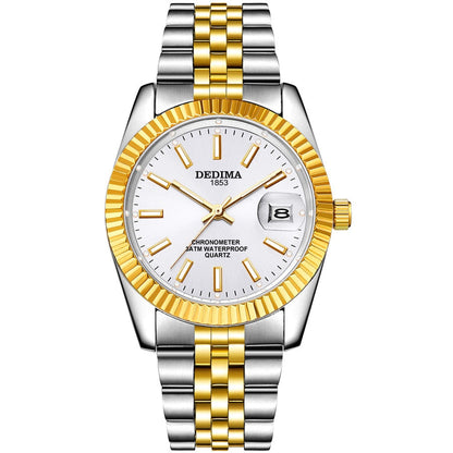 Mens Top Brand Luxury Fashion Gold Watches Men Business Stainless Steel Luminous Quartz Watch Relogio Masculino Reloj Hombre Men 6