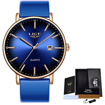 Women Watches Luxury Brand Ultra-thin Calendar Week Quartz Watch Ladies Clocks Mesh Stainless Steel Waterproof Reloj Mujer