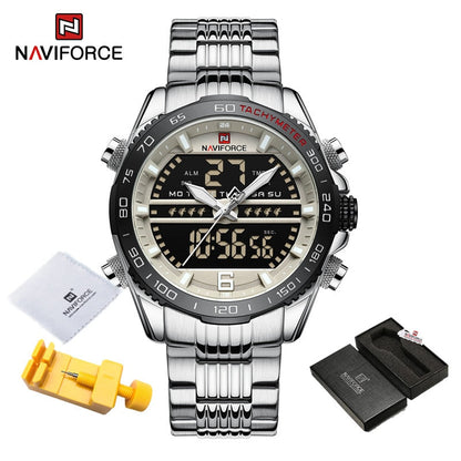 Digital Sport Watch For Men Steel Waterproof Chronograph Clock Fashion Luminous Quartz Wrist watches