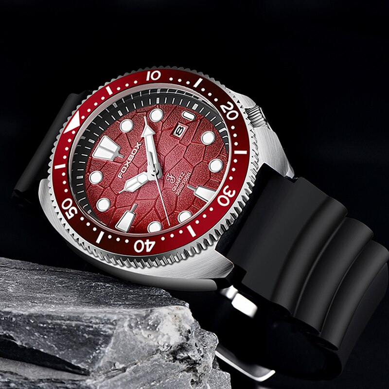 LIGE Men Watch Fashion Silicone Strap 30m Waterproof Watches Luminous Hand Sport Watch Rotating Bezel Calendar Quartz Wristwatch