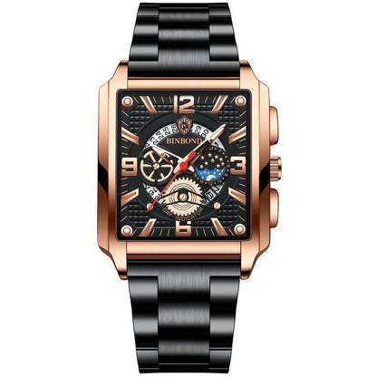 Relogio Masculino Wrist Watches Men Top Brand Luxury Golden Men Watches Gold Big Male Wristwatch Man Square Golden Dial