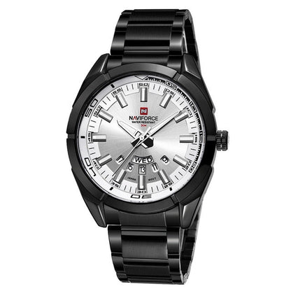 New Men Quartz Watches Full Steel Waterproof Casual Date Sport Military Wrist Watch Relogio Masculino
