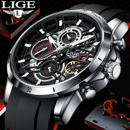Men Watches Casual Luxury Sport Waterproof Quartz Watch Chronograph Military Watch Men Clock
