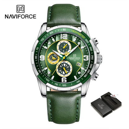 Luxury NAVIFORCE 100% Original Fashion Watch For Men Multifunction Sport Waterproof Man Quartz Wrist Watches Clock SGNGN-BOX